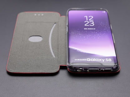 Samsung Galaxy S8 Handyhülle Klapphülle Rot 3285806 www.handyhuellen4you.de