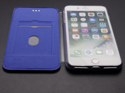 Apple iPhone 8+ 7+ Handyhülle Klapphülle Blau 7922188 www.handyhuellen4you.de
