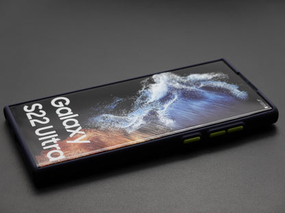 Samsung Galaxy S22 Ultra Handyhülle Backcover Blau 5014660