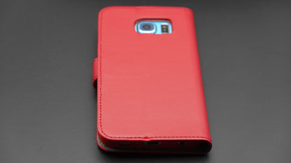 Samsung Galaxy S6 Handyhülle Klapphülle Rot 8871109 www.handyhuellen4you.de