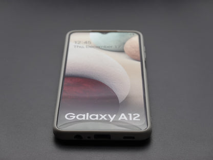 Handyhülle für das Samsung Galaxy A12 Color Series 2572592 Grau www.handyhuellen4you.de