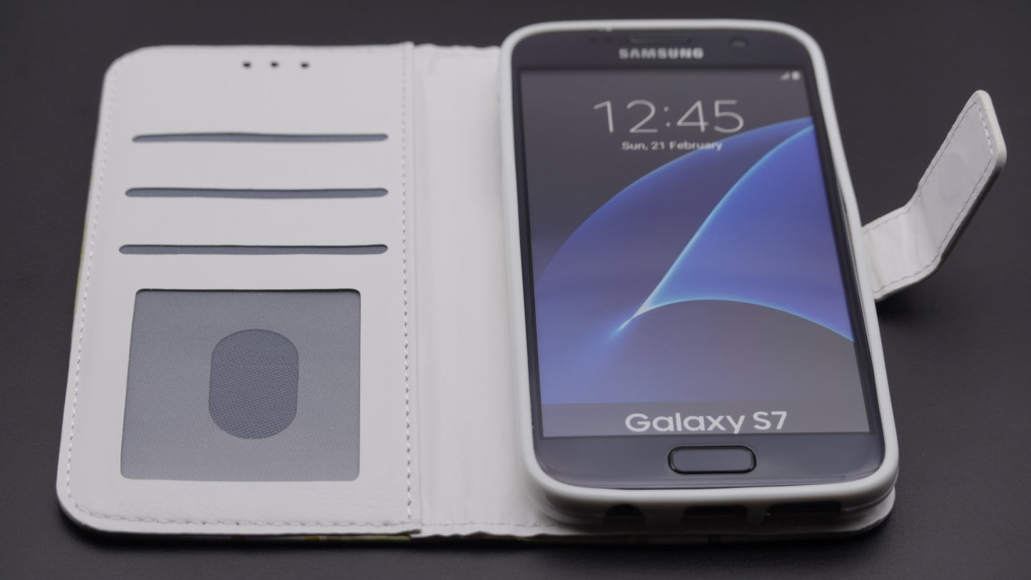 Samsung Galaxy S7 Handyhülle Klapphülle Flamingo 262023