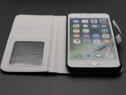 Apple iPhone 8+ 7+ Handyhülle Klapphülle Weiß 7865256